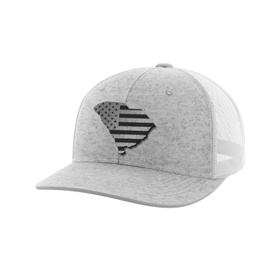 South Carolina United Hats Hat Greater Half Heather Grey/White Black Leatherette South Carolina